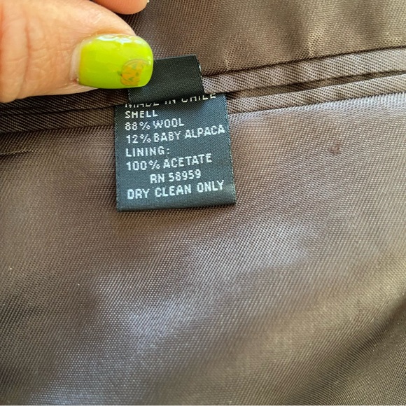 Harold Powell Mens Sport Coat Blazer Tweed Wool Button Jacket HoundsTooth 42Long - Picture 5 of 16